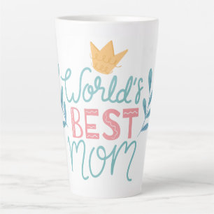 Tasse Latte Meilleure maman du monde Café de la fête des mèr