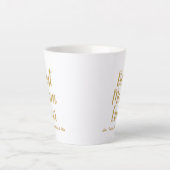 Tasse Latte Meilleure maman Ever or script personnalisé person (Devant)