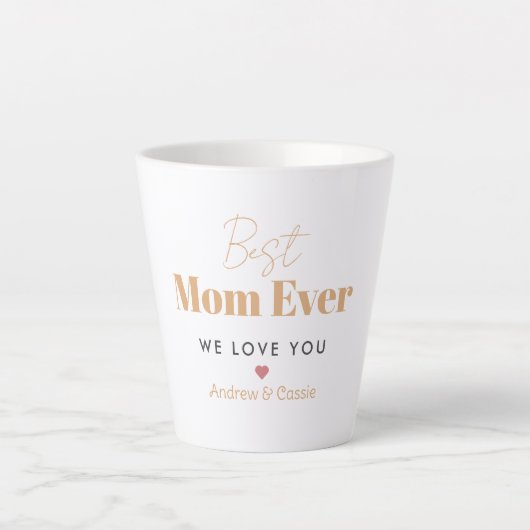 Tasse Latte Meilleure maman jamais (Devant)