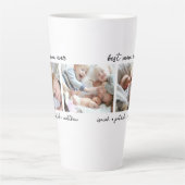 Tasse Latte Meilleure maman jamais enfants noms (Devant)