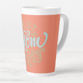 Tasse Latte Meilleure maman jamais Word Art (Angle droit)