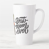 Tasse Latte Meilleure Maman Jour Script Moderne Photo personna (Droite)