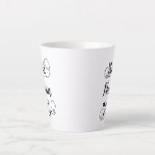 Tasse Latte Meilleure Nonna jamais typographie joli Script cur (Devant)