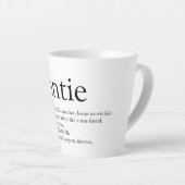 Tasse Latte Meilleure Tante, Tante Définition du monde (Angle droit)
