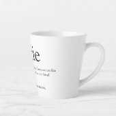 Tasse Latte Meilleure Tante, Tante Définition du monde (Droite)