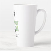 Tasse Latte Meilleure technologie patient jamais floral bloc & (Droite)