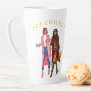 Tasse Latte Meilleurs amis, BFF, café chaud, café glacé, la