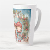 Tasse Latte Meilleurs amis pour Noël (Angle droit)