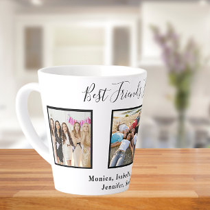 Tasse Latte Meilleurs amis pour toujours personnalisation noms