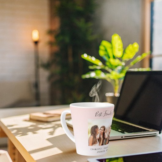 Tasse Latte Meilleurs amis rose or blush photo