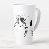 Tasse Latte Mélange de fosse endormi, Noël cosy (Angle droit)