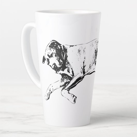 Tasse Latte Mélange de fosse endormi, Noël cosy (Angle gauche)