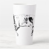 Tasse Latte Mélange de fosse endormi, Noël cosy (Devant)