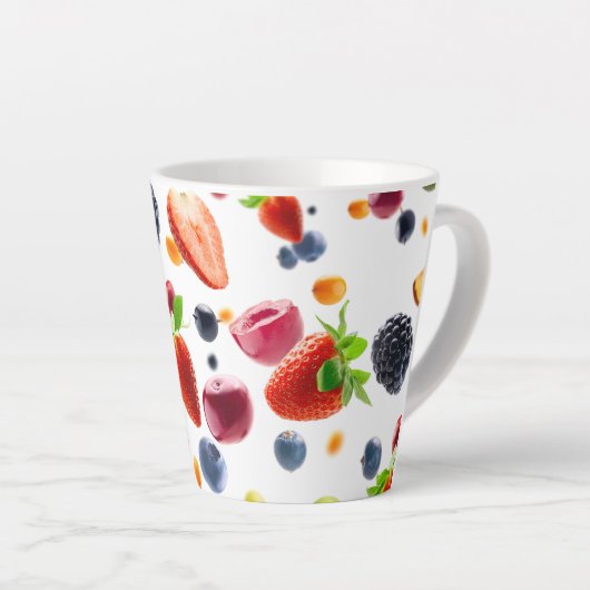 Tasse Latte Mélange de fruits (Angle droit)
