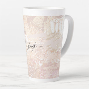 Tasse Latte Mélange neutre Abstrait