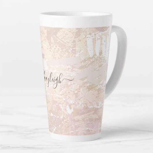 Tasse Latte Mélange neutre Abstrait (Angle droit)