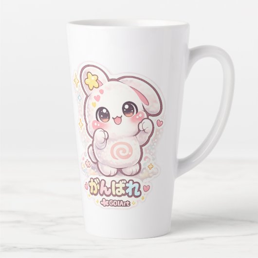 Tasse Latte Mello the Mochi Bunny - Do your best! (Droite)