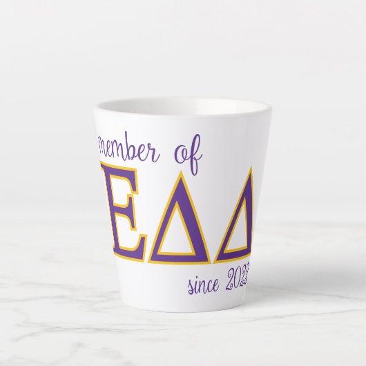 Tasse Latte Membre de EpDeltDelt depuis 2022 (Devant)