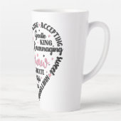 Tasse Latte Mémé Cœur Mignon (Droite)