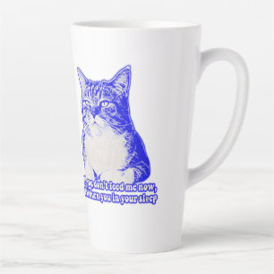 Tasse Latte Mème de chat en colère pour les amoureux de les ch