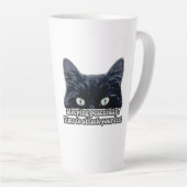 Tasse Latte Mème de chat grincheux amusant pour les propriétai (Angle droit)
