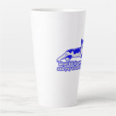 Tasse Latte Mème de chat grincheux amusant pour les propriétai (Devant)