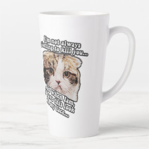 Tasse Latte Mème de chat grincheux pour les propriétaires de c