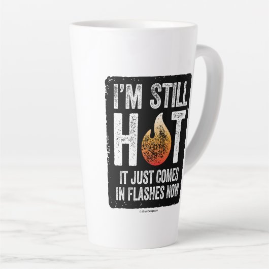 Tasse Latte Ménopause (J’ai encore chaud) (Angle droit)