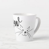 Tasse Latte Meow Cat (Angle droit)