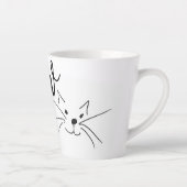Tasse Latte Meow Cat (Droite)