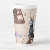 Tasse Latte Meow Cute Magic School Chat (Devant)