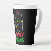 Tasse Latte Meowy Noël (Angle droit)