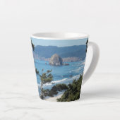 Tasse Latte Mer pittoresque de l'Oregon (Angle droit)