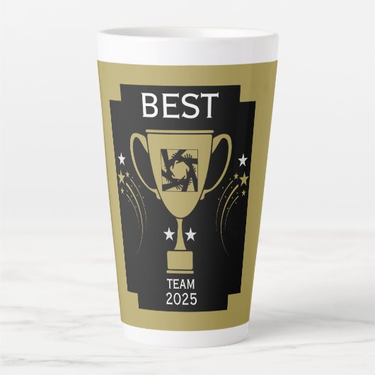 Tasse Latte Merci à l'équipe d'entreprise (Devant)