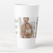 Tasse Latte Merci gracieux béni | Action de grâces moderne (Devant)