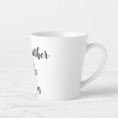 Tasse Latte Merci grand-mère Groom ou mariée violet (Droite)