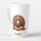 Tasse Latte Merci, la Turquie méditant (Angle gauche)