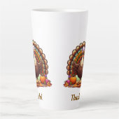 Tasse Latte Merci, la Turquie méditant (Devant)