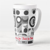 Tasse Latte Mère : Alimentée par l'Amour, Alimentée par le Caf (Angle droit)