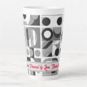 Tasse Latte Mère : Alimentée par l'Amour, Alimentée par le Caf (Devant)