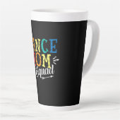 Tasse Latte Mère Art Dance Maman Squad Anniversaire (Angle droit)
