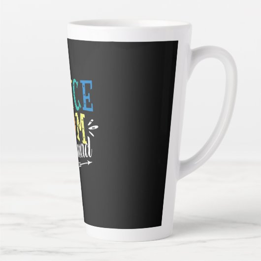 Tasse Latte Mère Art Dance Maman Squad Anniversaire (Droite)