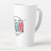 Tasse Latte Mère Cadeau Je t'aime Mère (Angle droit)