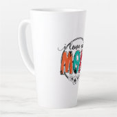 Tasse Latte Mère Cadeau Je t'aime Mère (Angle gauche)