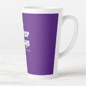 Tasse Latte Mère drôle garçons brillant violet (Droite)