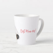 Tasse Latte Mère et bébé tapir 'Meilleure maman jamais' latte  (Angle droit)