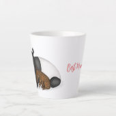 Tasse Latte Mère et bébé tapir 'Meilleure maman jamais' latte  (Devant)