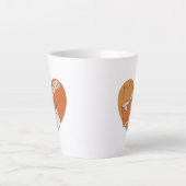 Tasse Latte Mère Fox et bébé Fox amour (Devant)