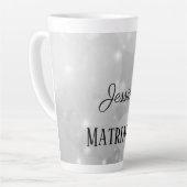 Tasse Latte Mère matriarche en argent personnalisé (Angle gauche)