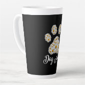 Tasse Latte Mère Meilleur Chien Maman Jour d'anniversaire (Angle gauche)